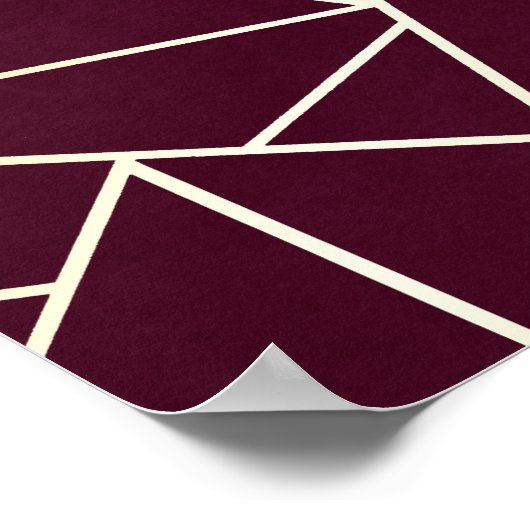 Rood Abstract Poster (Hoek)