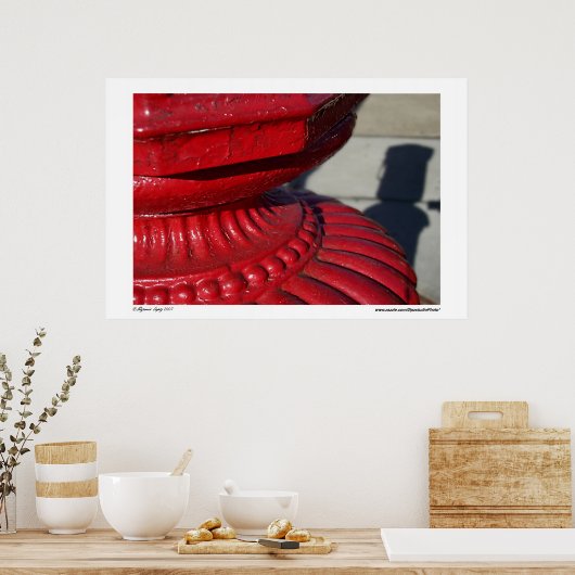 Rood Abstract Poster (Keuken)