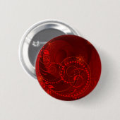 rood abstract ronde button 5,7 cm (Voorkant /achterkant)