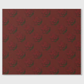 Rood Abstract roodrooster voor het ompakken van pa Cadeaupapier (Vlak)