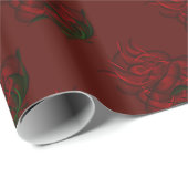 Rood Abstract roodrooster voor het ompakken van pa Cadeaupapier (Rol Hoek)