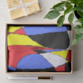 Rood Abstract Tissuepapier (Geschenk)