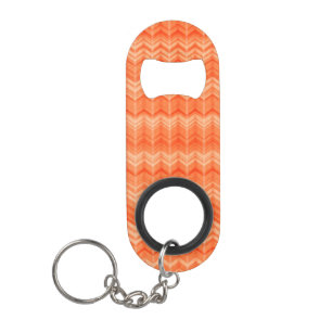 Rood abstract zigzagpatroon mini flessenopener