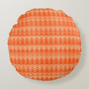 Rood abstract zigzagpatroon rond kussen