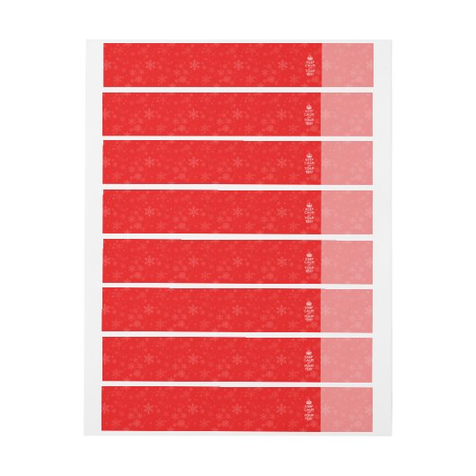 Rood Accent KEEP CALM en Creative Text (Vel)