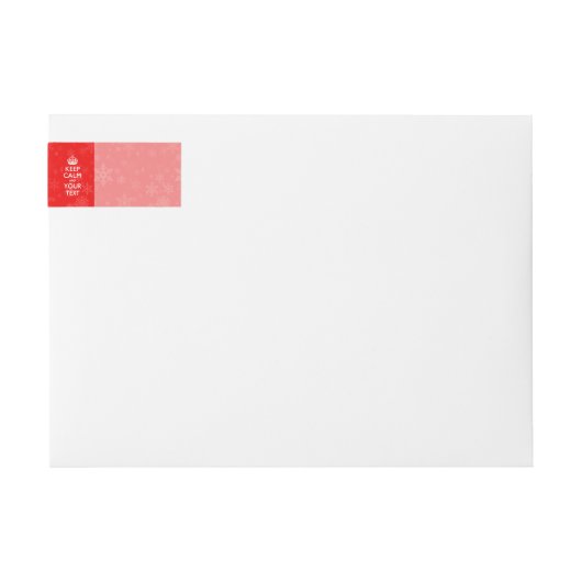 Rood Accent KEEP CALM en Creative Text (Voorkant)