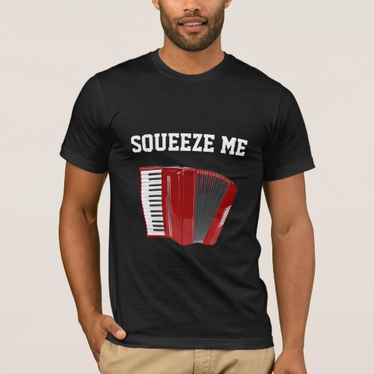 Rood accordion. t-shirt (Voorkant)