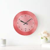 Rood achtergrondvormig afbeelding textuur grote klok (Huis)