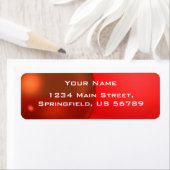 rood adreslabel etiket (Insitu)