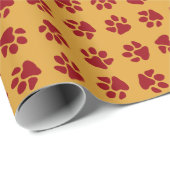 Rood afdrukken verven cadeaupapier (Rol Hoek)