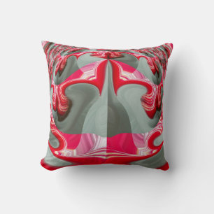 Rood  Afrikaans motief Print Patroon Art Design Kussen