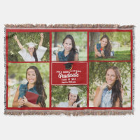 Rood Afstuderen Fotocollage Custom 2025 Afstuderen