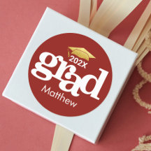 Rood Afstuderen Goud Eenvoudige Vette Moderne Typo