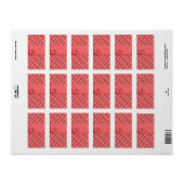 Rood AFSTUDEREN Hersheys Miniatuur Snoep bar wrap Etiket (Full Sheet)