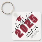 Rood Afstuderen Sleutelhanger (Voorkant)