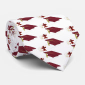 Rood Afstuderen Stropdas (Opgerold)
