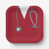 Rood Afstuderen van verpleegschool Bord (Voorkant)