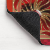 Rood als de vlam Mousepad Muismat (Hoek)