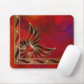 Rood als de vlam Mousepad Muismat (Met muis)