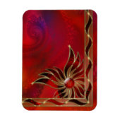 Rood als vlam flexibel magneet (Verticaal)