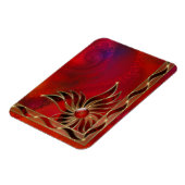 Rood als vlam flexibel magneet (Linkerzijde)