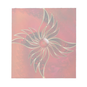 Rood als vlam Notitieblok