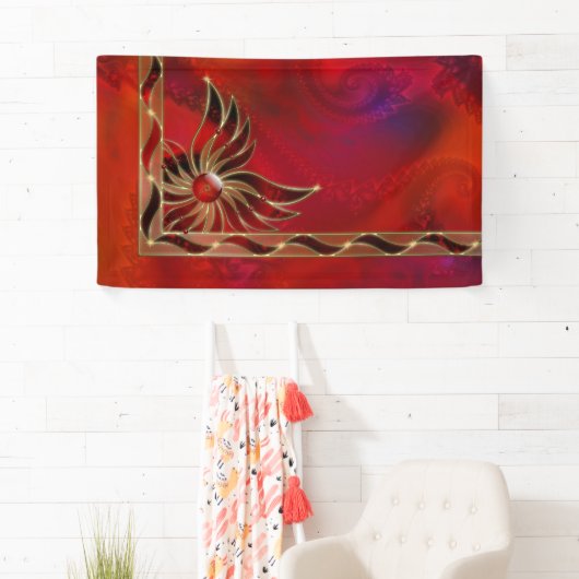 Rood als vlambanner spandoek (Insitu)