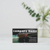 Rood-Amerikaanse auto met rubberen retro Visitekaartje (Staand voorkant)