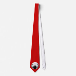 rood anonieme stropdas met logo