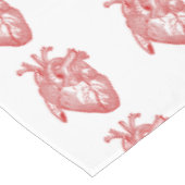 Rood Antiek anatomisch hart Tafelkleed (Gekanteld)