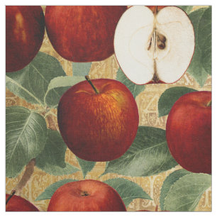 rood appel botanisch goudalfabet stof