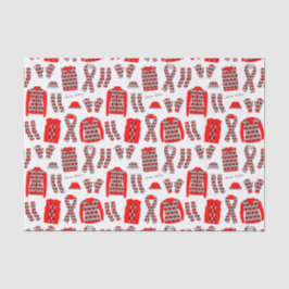 Rood Argyle Patroon Items Weefselpapier Tissuepapier