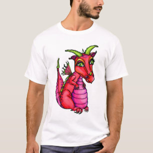 Rood Baby Dragon Cute Animal  T-shirt