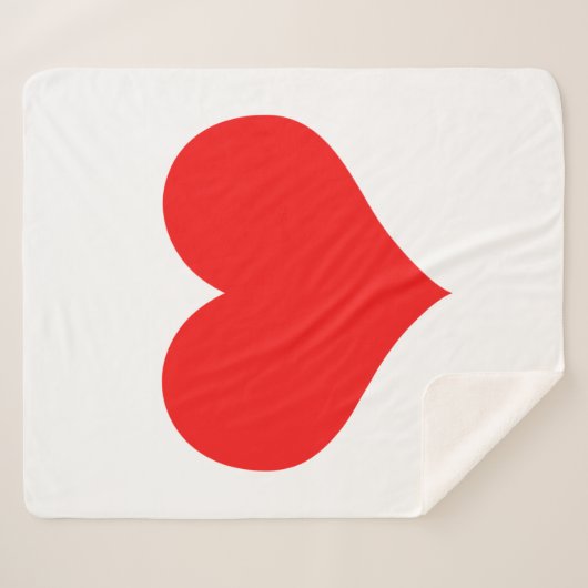 Rood Baby shower met hartverwarmingstoestel Geschi Sherpa Deken (Voorkant (horizontaal))