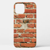Rood baksteenwandtextuur grijze achtergrond. Abstr Case-Mate iPhone Case (Achterkant)