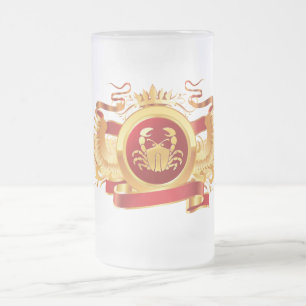 Rood Baron "Zodiac Cancer" 16 oz Mok van glas