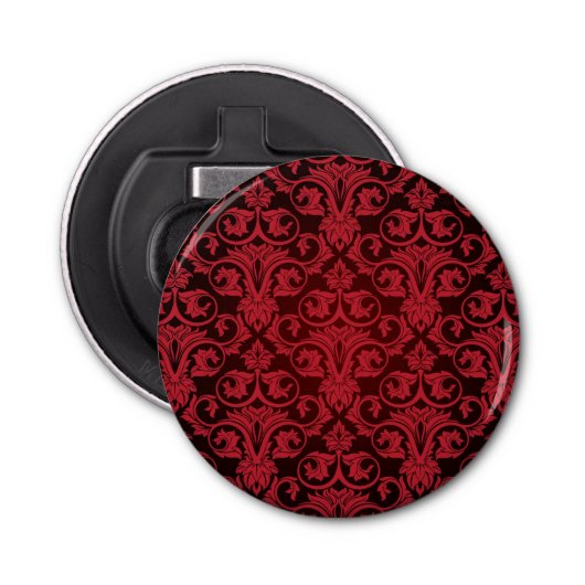 Rood behang 2 button flesopener (Voorkant)