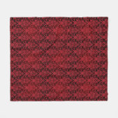 Rood behang 2 fleece deken (Voorkant (Horizontaal))