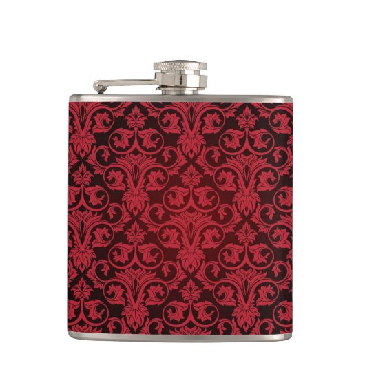 Rood behang 2 heupfles (Voorkant)