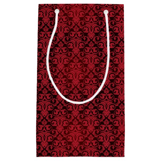 Rood behang 2 klein cadeauzakje (Voorkant)