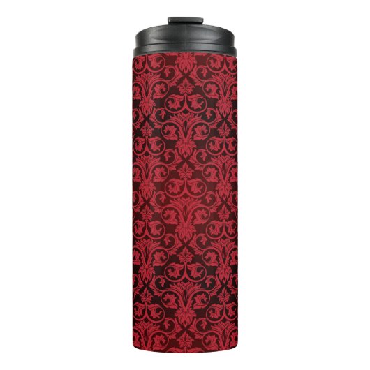 Rood behang 2 thermosbeker (Voorkant)