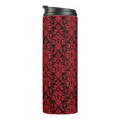 Rood behang 2 thermosbeker (Geroteerd rechts)