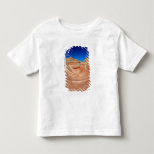 Rood, beige en geel gestreept in de wind en kinder shirts