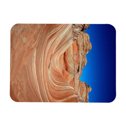 Rood, beige en gele streping in de wind en magneet (Horizontaal)