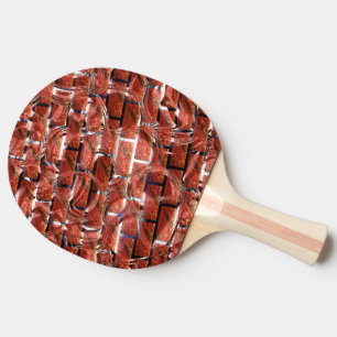 Rood, belletjes bij het rooien of bakstenen effect tafeltennisbatje