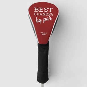 Rood Beste Opa door par Moderne Typografie Custom Golfheadcover