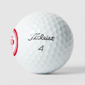Rood Beste Pap Door Par Vaderdag Golfballen (Logo)