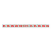 Rood bewustzijn Ribbon Heart Custom Design Ribbons Grosgrain Lint (Voorkant)