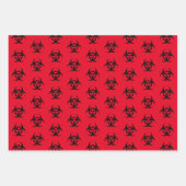 Rood biogevaar inpakpapier vel (Voorkant 3)