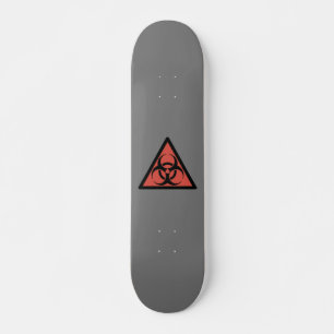 Rood biogevaarbord skateboard